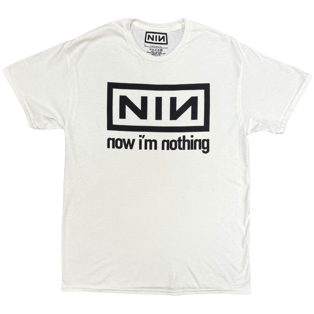 Nine Inch Nails - Now I'm Nothing Tshirt Homme - Blanc